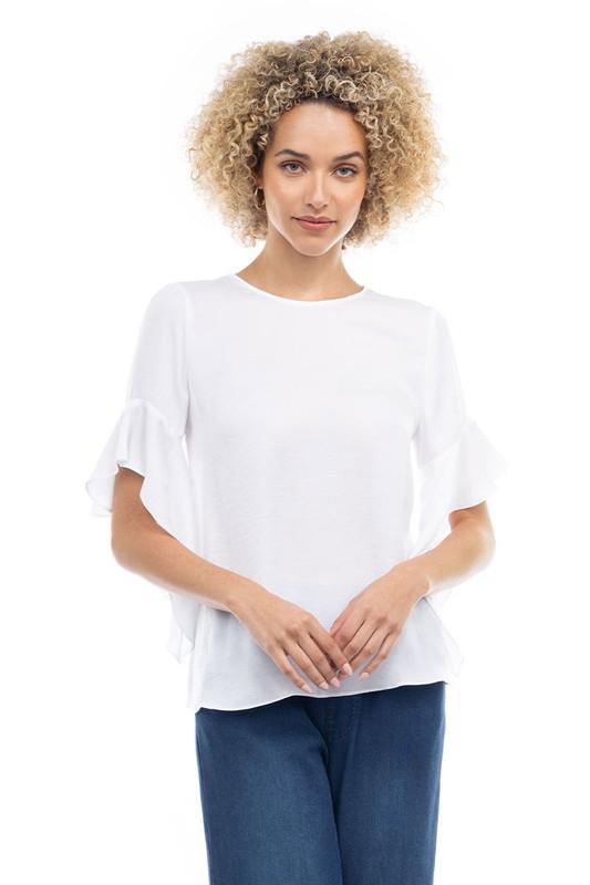 Blusa blanca mangas