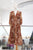 Vestido terracota floral