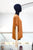 Blusa de seda terracota
