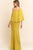 Vestido capa mostaza