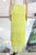 Falda seda verde lima
