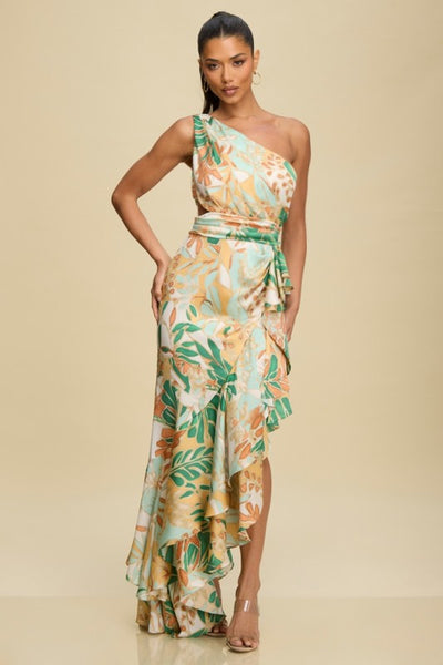 Vestido largo print