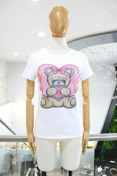 Playera oso corazón
