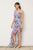 Vestido azul floral