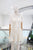 Vestido corto ivory flores