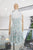 Vestido corto floral verde claro