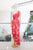 Vestido rosa y naranja