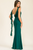 Vestido gasa verde esmeralda