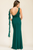 Vestido gasa verde esmeralda