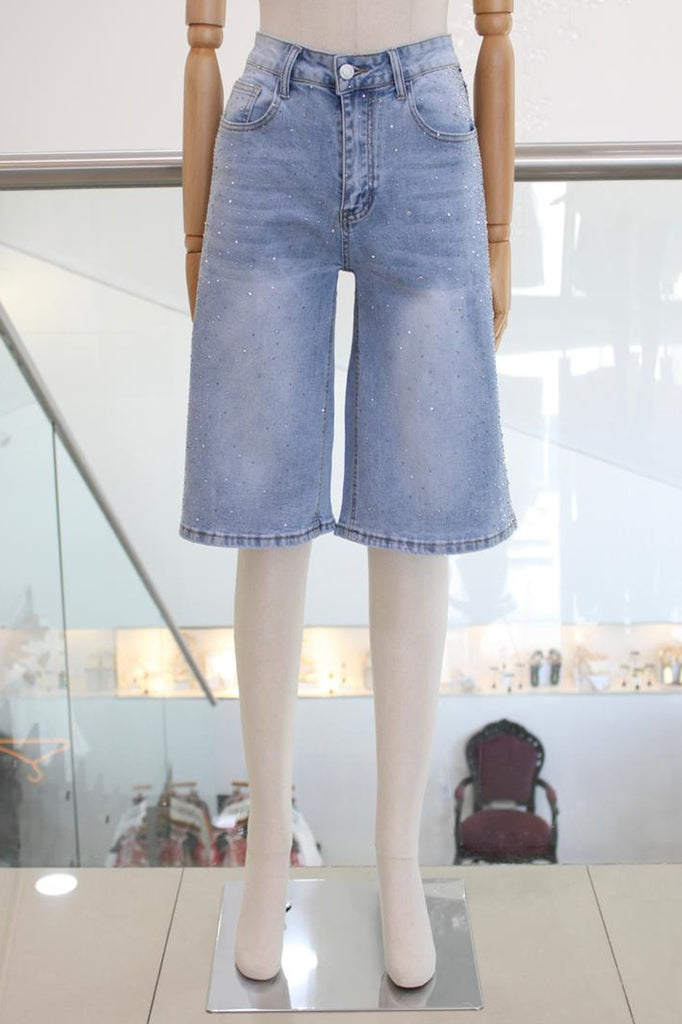 Bermuda denim brillos