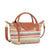 Mini bolsa tejida naranja y verde