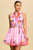 Vestido print rosa