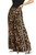 Pantalón deportivo animal print negro