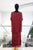 Vestido seda italiana vino