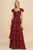 Vestido vino volantes