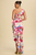Vestido a un hombro satín fucsia