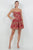 Vestido café con flores 60/40%