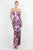 Vestido vino flores 60/40%