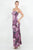 Vestido vino flores 60/40%