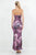 Vestido vino flores 60/40%
