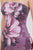 Vestido vino flores 60/40%