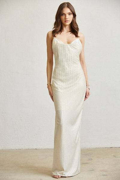 Vestido ivory satín