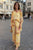 Conjunto amarillo floral
