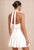 Vestido halter blanco