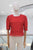 Blusa guipur roja