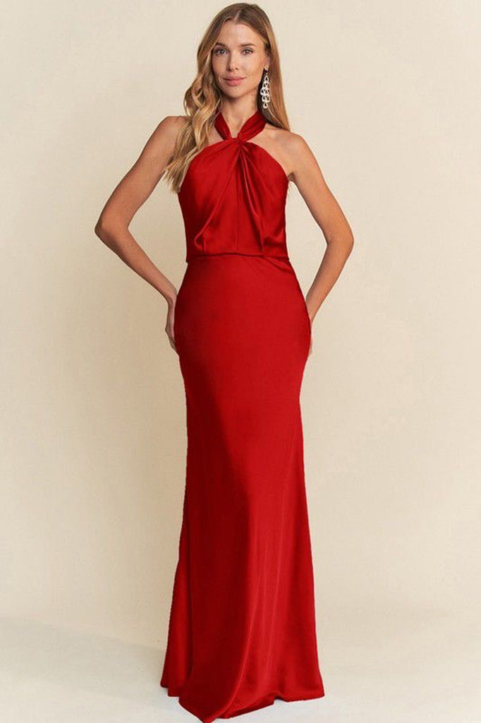 Vestido largo rojo
