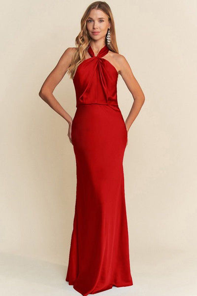Vestido largo rojo