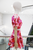 Conjunto flores rosa