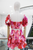 Conjunto flores rosa