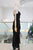 Conjunto negro plisado