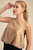 Blusa beige brillosa
