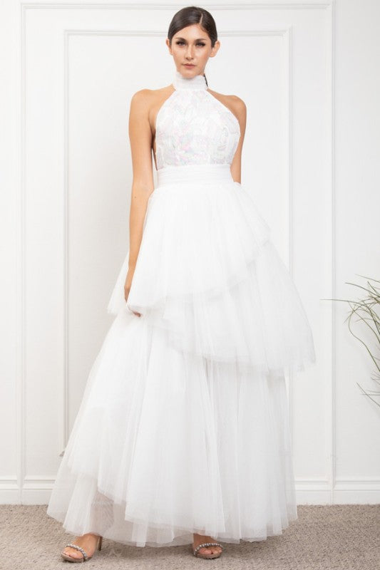 Vestido tul blanco