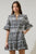 Vestido print blanco y negro 50/30%