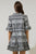Vestido print blanco y negro 50/30%
