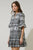 Vestido print blanco y negro 50/30%