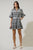 Vestido print blanco y negro 50/30%