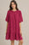 Vestido corto magenta