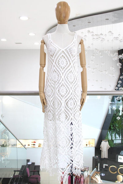 Vestido tejido blanco