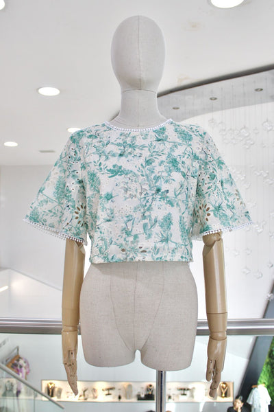Blusa floral verde