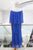 Vestido seda italiana azul