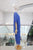 Vestido seda azul