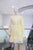 Vestido corto amarillo claro