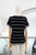 Blusa negra con rayas