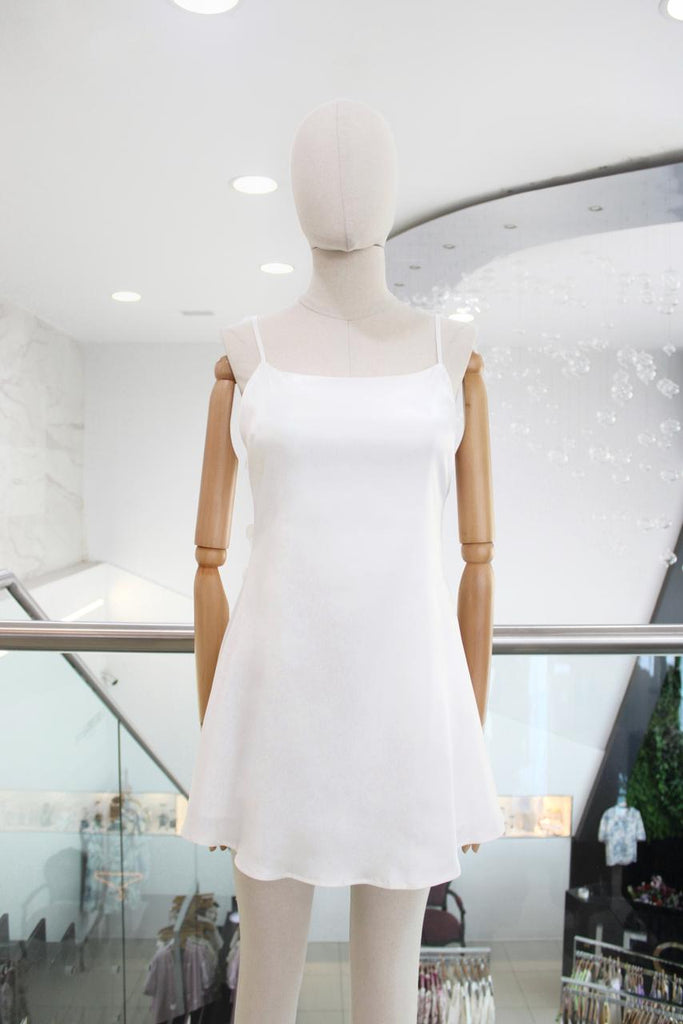 Vestido mini blanco