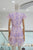 Vestido guipur lila