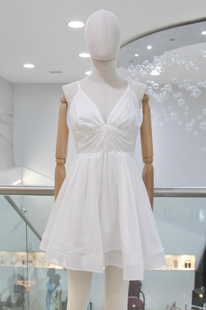 Vestido corto blanco